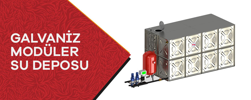galvaniz modüler su deposu
